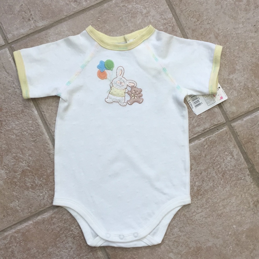 Little Wonders Bunny and Teddy Bear Bodysuit